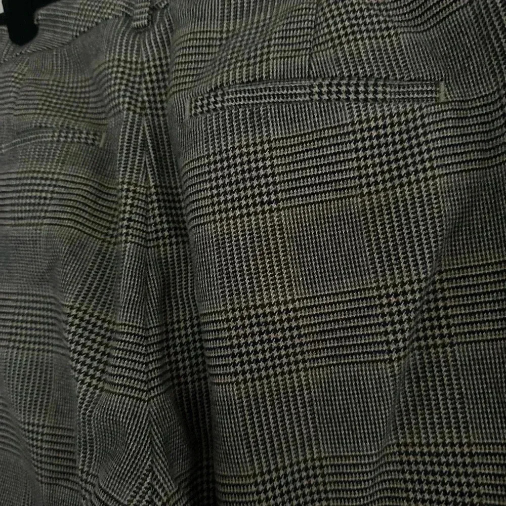 Vintage L.L. Bean cotton Houndstooth Pants 8P | Grandmacore - Picture 3 of 8